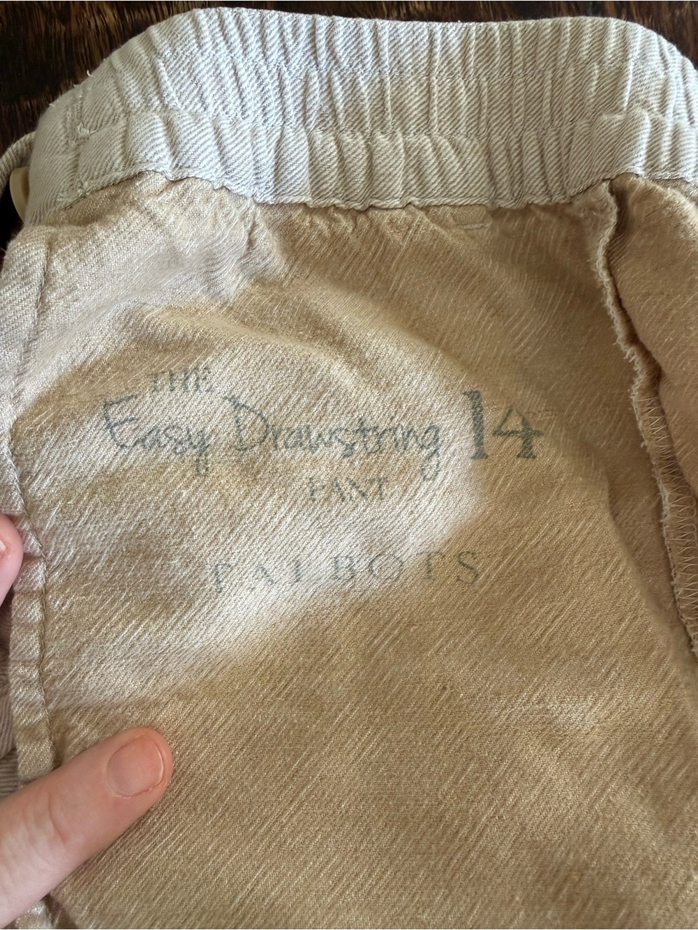 Talbots Easy Drawstring Pant 14 - Picture 3 of 9